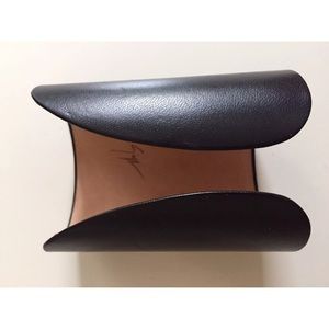 Giuseppe Zanotti Large Leather Black Cuff